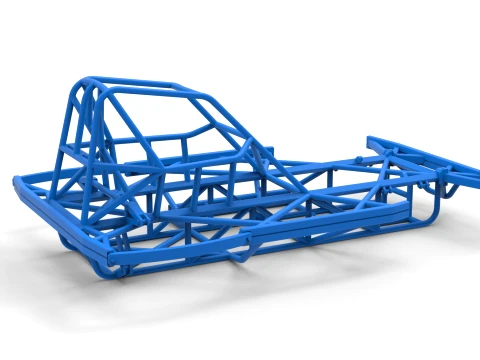 Frame of BriSCA Formula 2 Stock Car Scale 1 to 25 3D Print Model