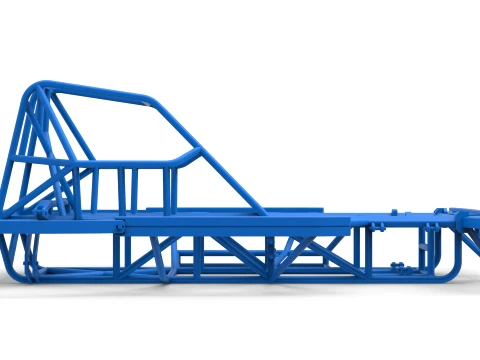 Frame of BriSCA Formula 2 Stock Car Scale 1 to 25 3D Print Model