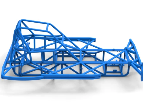 Frame of BriSCA Formula 2 Stock Car Scale 1 to 25 3D Print Model