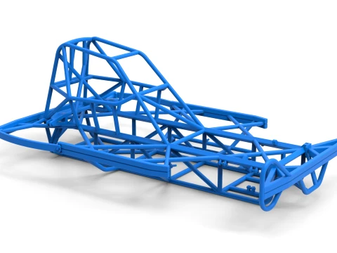 Frame of BriSCA Formula 2 Stock Car Scale 1 to 25 3D Print Model