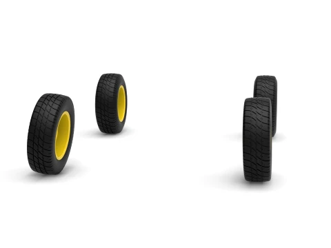 Wheel set of BriSCA Formula 2 Stock Car Scale 1 to 25 3D Print Model