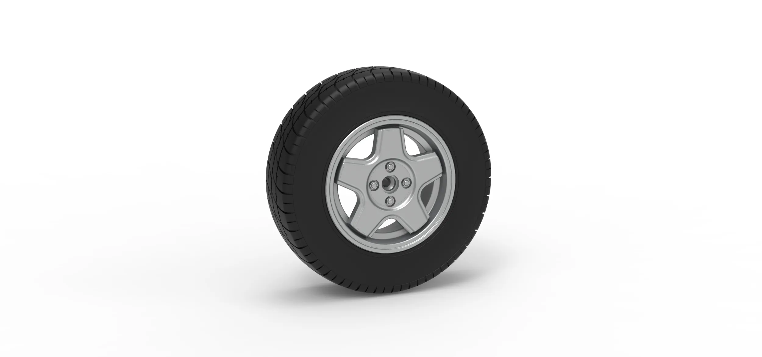 Front wheel of BriSCA Formula 2 Stock Car Scale 1 to 25 3D Print Model .c4d .max .obj .3ds .fbx .stl .blend 