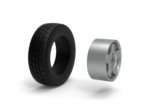 Front wheel of BriSCA Formula 2 Stock Car Scale 1 to 25 3D Print Model