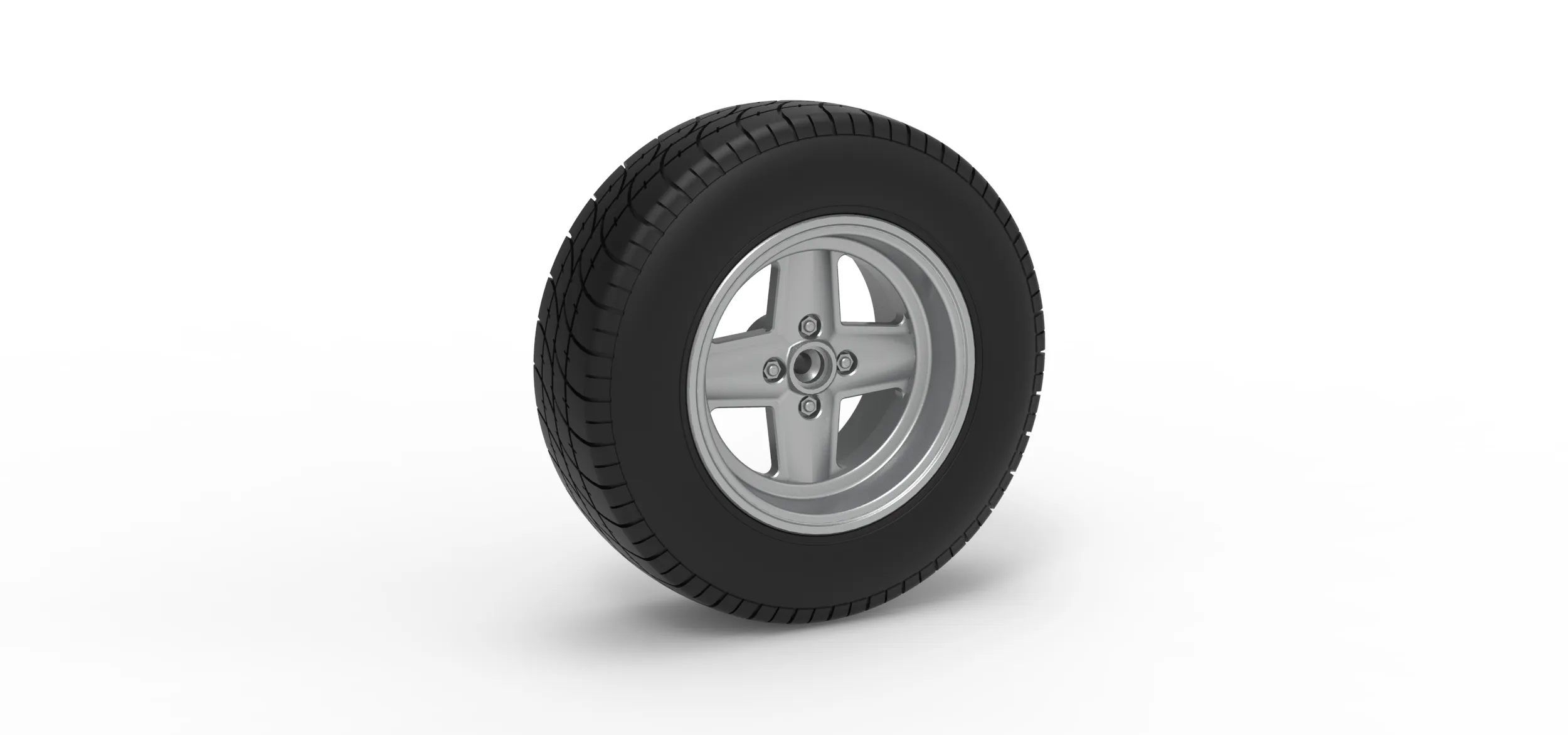 Rear wheel of BriSCA Formula 2 Stock Car Scale 1 to 25 3D Print Model .c4d .max .obj .3ds .fbx .stl .blend 