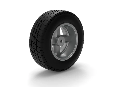 Rear wheel of BriSCA Formula 2 Stock Car Scale 1 to 25 3D Print Model
