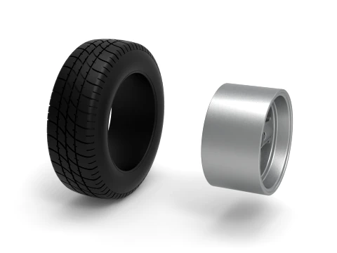 Rear wheel of BriSCA Formula 2 Stock Car Scale 1 to 25 3D Print Model