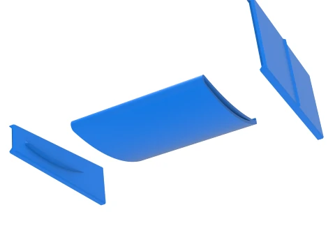 Top wing of BriSCA Formula 2 Stock Car Scale 1 to 25 3D Print Model