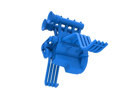 Engine V8 for vintage dragster Version 11 Scale 1 to 25 3D Print Model
