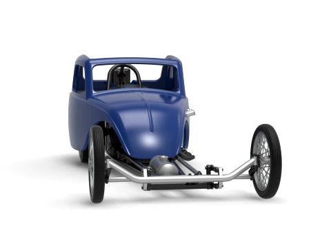 Front engine old school dragster with shell Version 13 Scale 1 to 25 3D Print Model