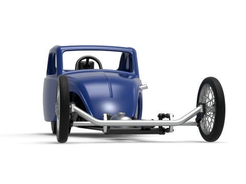 Front engine old school dragster with shell Version 13 Scale 1 to 25 3D Print Model