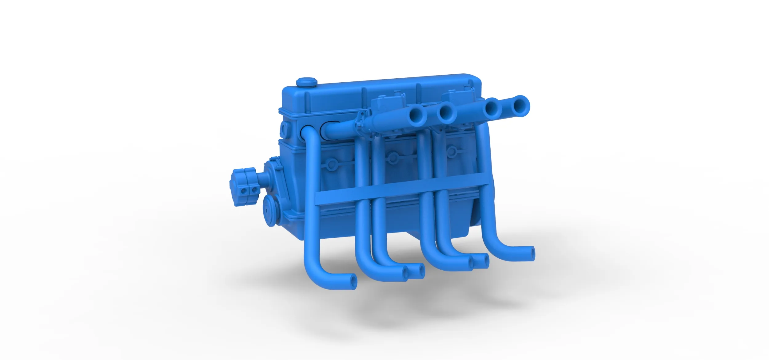 Engine of Vintage dragster Scale 1 to 25 3D Print Model .c4d .max .obj .3ds .fbx .stl .blend 
