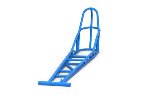 Frame of old school Front engine dragster Version 8 Scale 1 to 25 3D Print Model