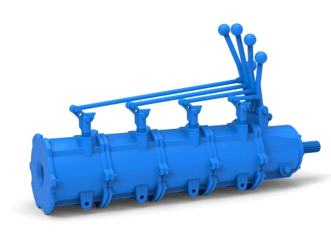 Modular planetary transmission for drag racing Scale 1 to 25 3D Print Model