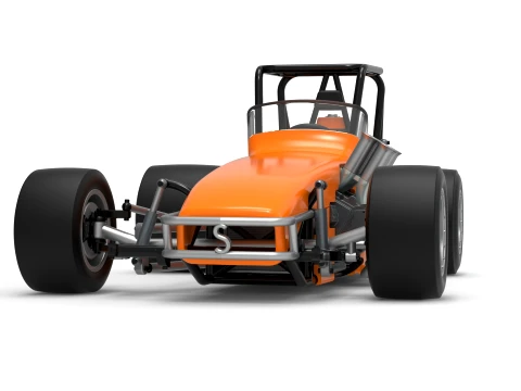 Vintage Pavement Sprint car Scale 1 to 25 3D Print Model