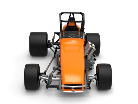 Vintage Pavement Sprint car Scale 1 to 25 3D Print Model