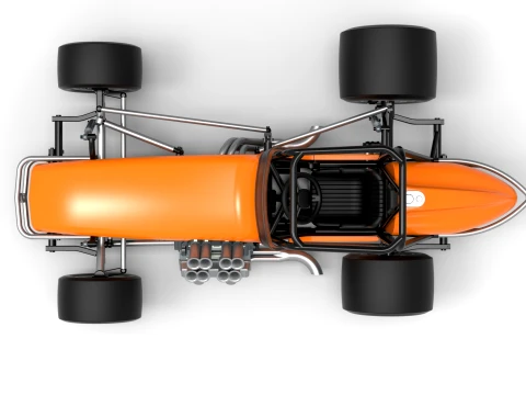 Vintage Pavement Sprint car Scale 1 to 25 3D Print Model