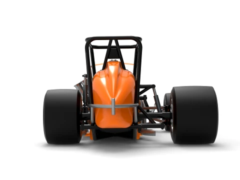 Vintage Pavement Sprint car Scale 1 to 25 3D Print Model