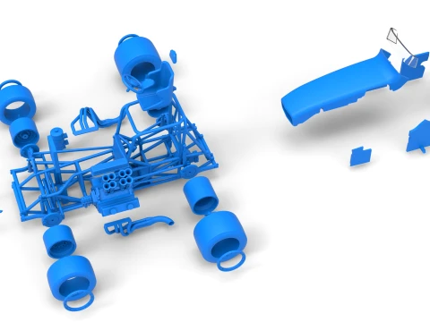 Vintage Pavement Sprint car Scale 1 to 25 3D Print Model