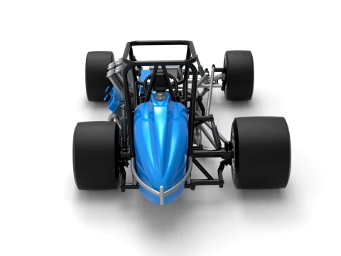 Vintage Pavement Sprint car Base Scale 1 to 25 3D Print Model