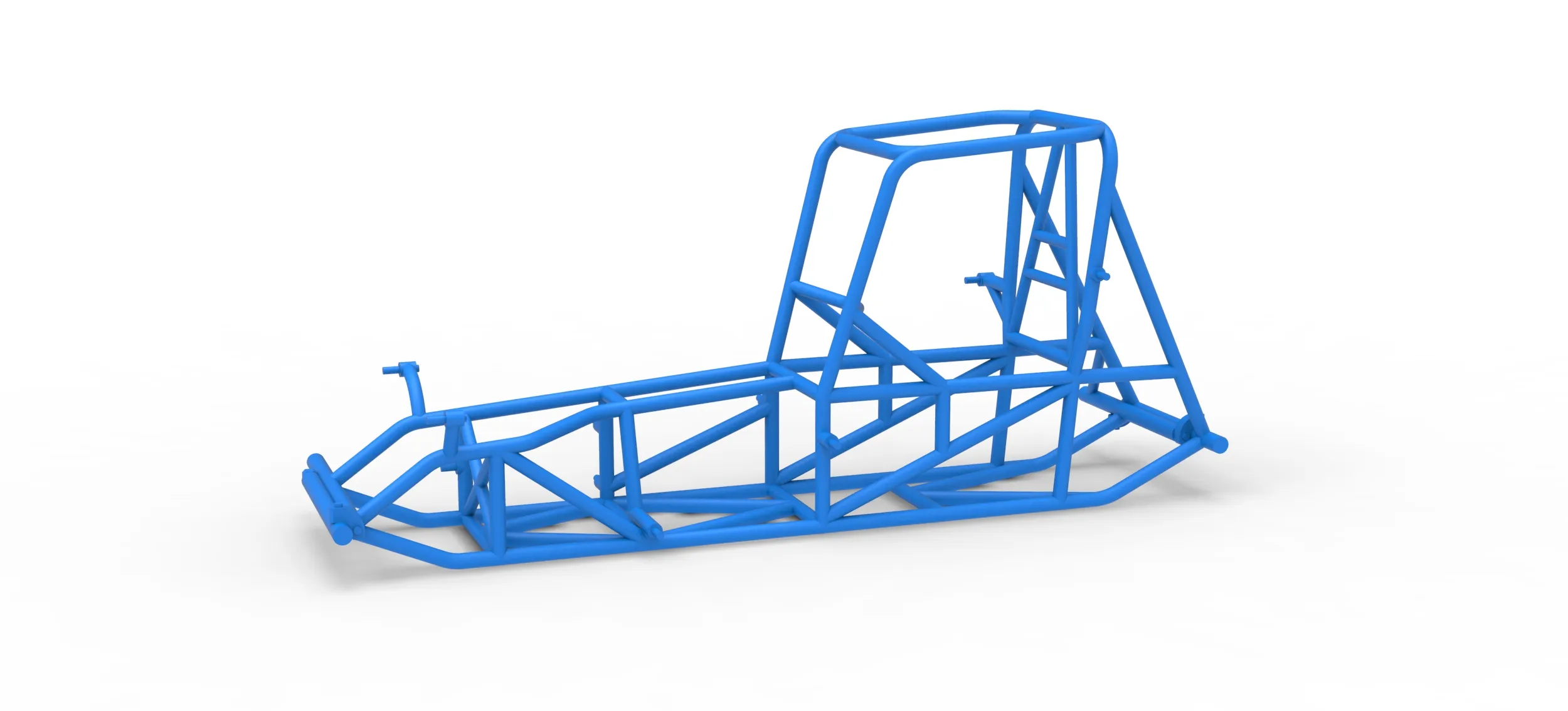 Frame of Vintage Pavement Sprint car Scale 1 to 25 3D Print Model .c4d .max .obj .3ds .fbx .stl .blend 