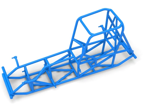 Frame of Vintage Pavement Sprint car Scale 1 to 25 3D Print Model