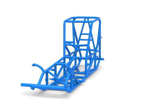 Frame of Vintage Pavement Sprint car Scale 1 to 25 3D Print Model