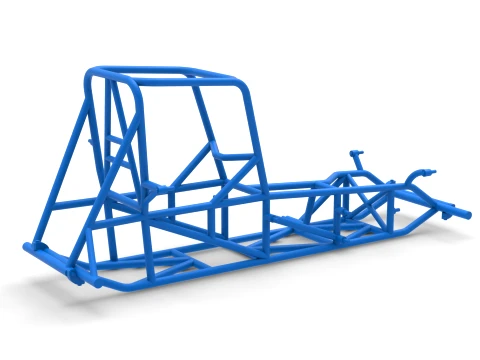 Frame of Vintage Pavement Sprint car Scale 1 to 25 3D Print Model