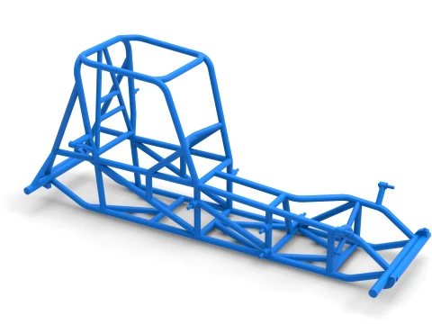 Frame of Vintage Pavement Sprint car Scale 1 to 25 3D Print Model
