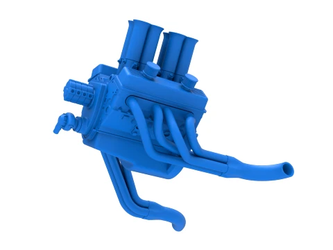 Engine of Vintage Pavement Sprint car Scale 1 to 25 3D Print Model