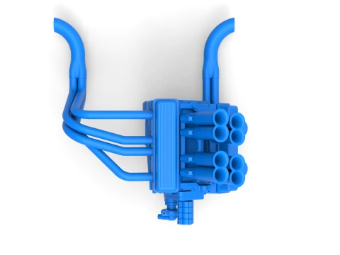 Engine of Vintage Pavement Sprint car Scale 1 to 25 3D Print Model