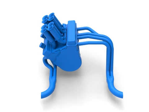Engine of Vintage Pavement Sprint car Scale 1 to 25 3D Print Model