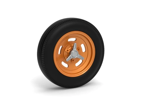 Wheel of Vintage Dirt race car V5 Scale 1 to 25 3Dプリントモデル