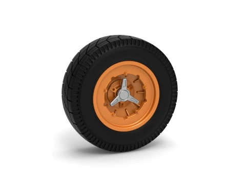 Wheel of Vintage Dirt race car V6 Scale 1 to 25 3Dプリントモデル