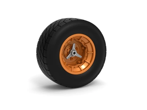 Wheel of Vintage Dirt race car V7 Scale 1 to 25 3Dプリントモデル