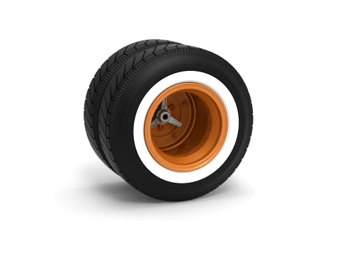 Wheel of Vintage Dirt race car V8 Scale 1 to 25 3Dプリントモデル