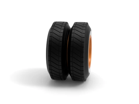 Wheel of Vintage Dirt race car V8 Scale 1 to 25 3D Print Model