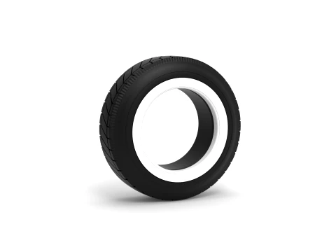Vintage dirt Whitewall tire Scale 1 to 25 3Dプリントモデル