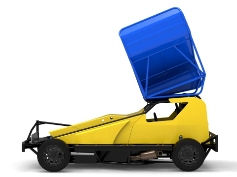 BriSCA Formula 1 Stock Car for Dirt Version 2 Scale 1 to 25 3D Print Model
