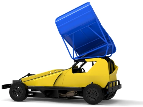 BriSCA Formula 1 Stock Car for Dirt Version 2 Scale 1 to 25 3D Print Model