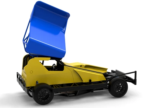 BriSCA Formula 1 Stock Car for Dirt Version 2 Scale 1 to 25 3D Print Model