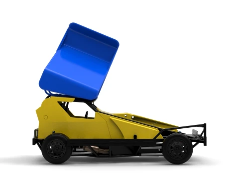 BriSCA Formula 1 Stock Car for Dirt Version 2 Scale 1 to 25 3D Print Model