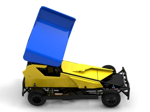 BriSCA Formula 1 Stock Car for Dirt Version 2 Scale 1 to 25 3D Print Model