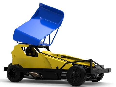 BriSCA Formula 1 Stock Car for Dirt Version 2 Scale 1 to 25 3D Print Model