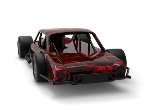 Vintage Asphalt Modified stock car V13 Scale 1 to 25 3D Print Model