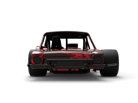 Vintage Asphalt Modified stock car V13 Scale 1 to 25 3D Print Model