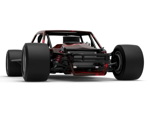 Vintage Asphalt Modified stock car V13 Scale 1 to 25 3D Print Model
