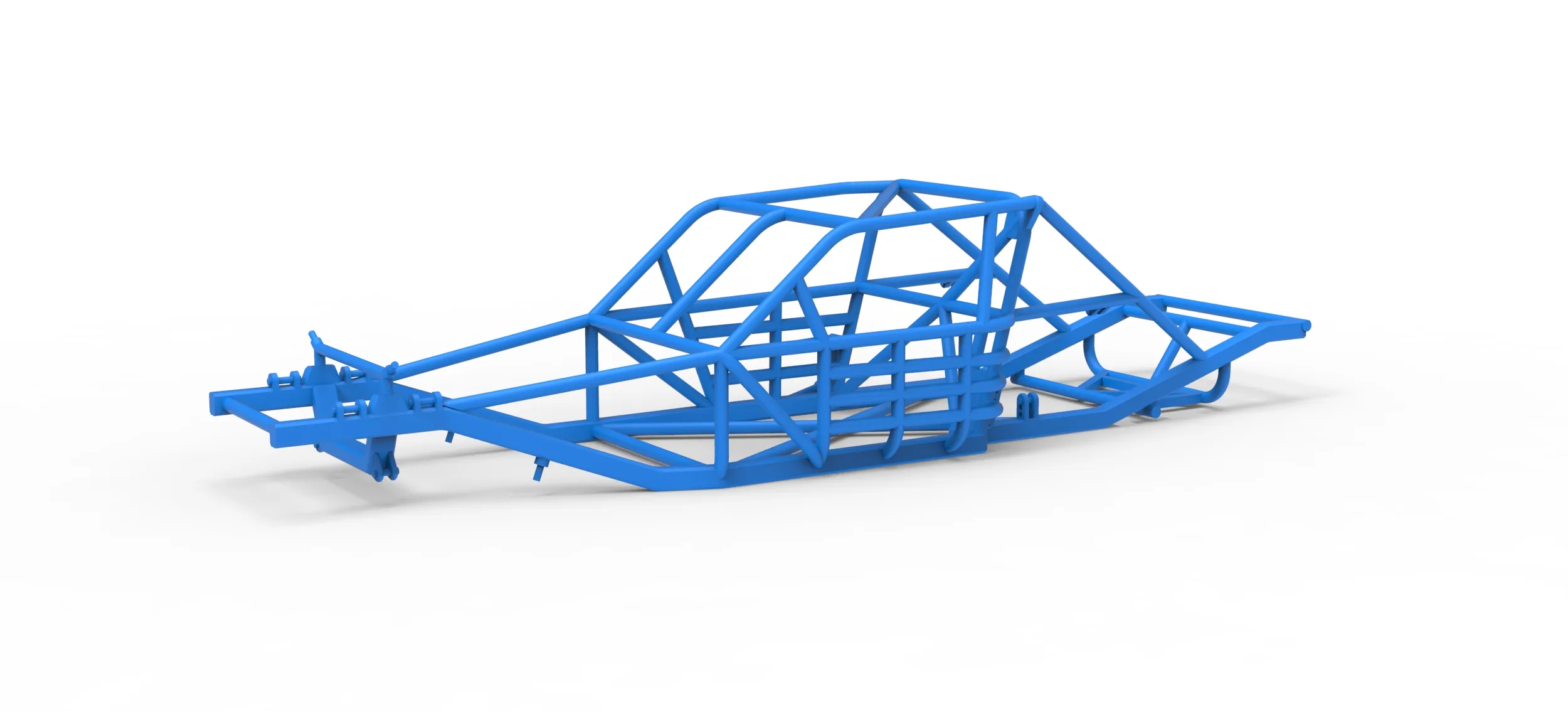 Frame of Vintage Asphalt Modified stock car Version 3 Scale 1 to 25 3D Print Model .c4d .max .obj .3ds .fbx .stl .blend 