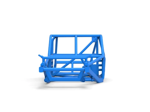 Frame of Vintage Asphalt Modified stock car Version 3 Scale 1 to 25 3D Print Model