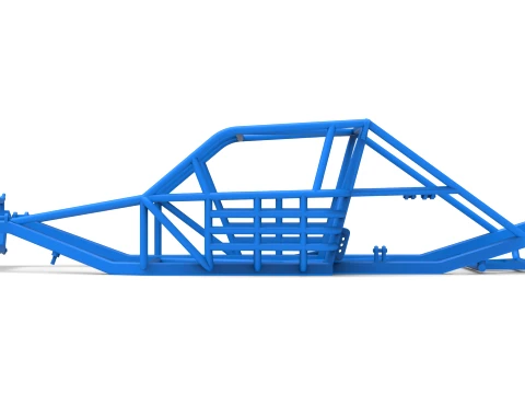 Frame of Vintage Asphalt Modified stock car Version 3 Scale 1 to 25 3D Print Model