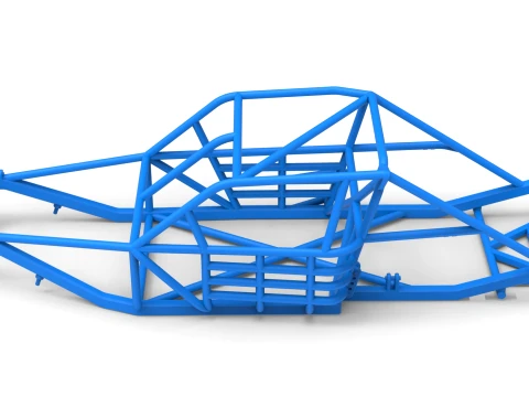 Frame of Vintage Asphalt Modified stock car Version 3 Scale 1 to 25 3D Print Model